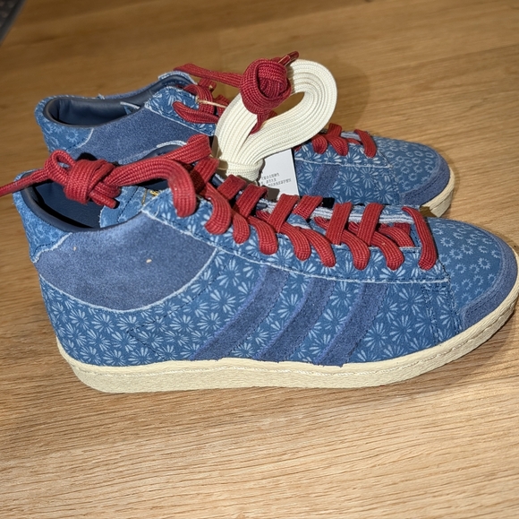 Adidas Jabar Hi "Western Denim" Mid Sneakers in Midnight Indigo sz 7 - Picture 8 of 9